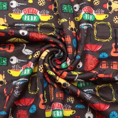 50*145cm Animal 4 Ways Stretch Double Brushed Knit Faric Tissue Sewing Quilting Fabrics Needlework Material DIY,1Yc15714