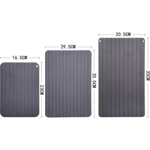 Aluminium Fast Defrosting Tray Frozen Meat Thawing Fresh Healthy Rapid Defrost Plate Food Gadgets Kitchen Tools