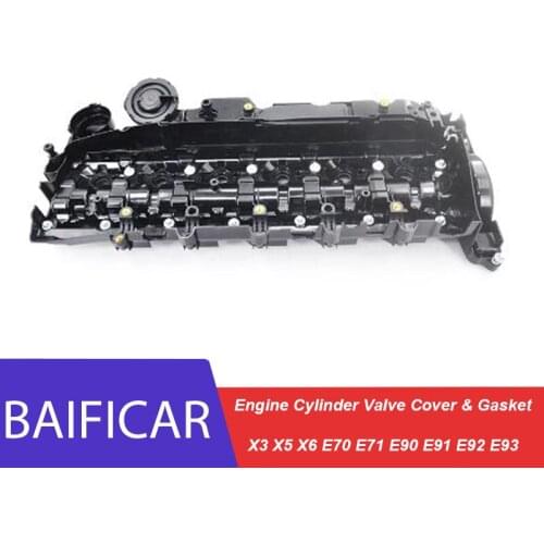 Baificar Brand OEM Engine Cylinder Valve Cover & Gasket 11127823181 For BMW X3 X5 X6 E70 E71 E90 E91 E92 E93