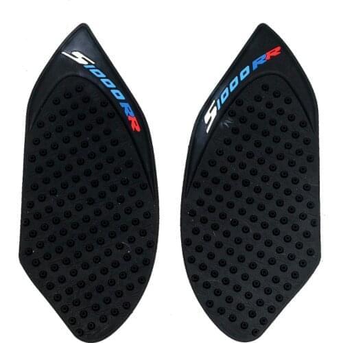 For BMW S1000R S1000RR 2010 2011 2012 2013 14 15 16 17 18 Black Anti slip Fuel Tank Pads Side Gas Knee Grip Traction Pad