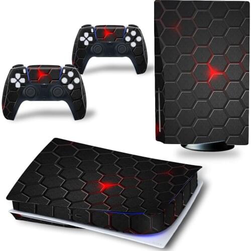 For PS5 For Playstation 5 CD-ROM version Game Console Printed Skin Stickers Anti-scratch Dustproof Decal Cover For PS5
