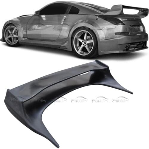 For Nissan 350Z Double Layers Spoiler Wing FRP Rear Trunk Splitter Lip 2009-2015 Car Styling