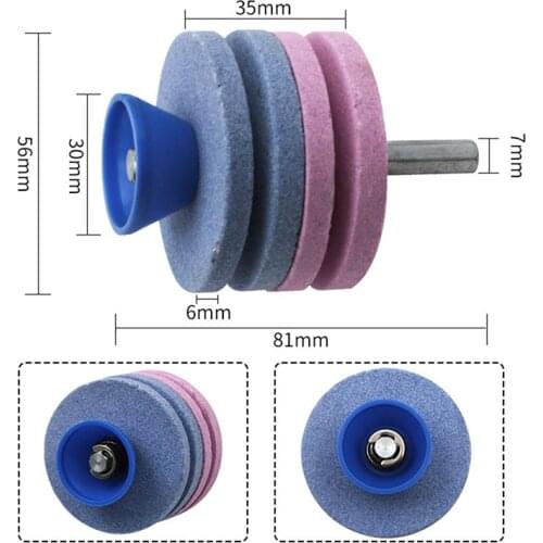 Garden Lawn Mower Blade Tools Fastest Knife Sharpener Blade Universal Grinding Rotary Drill Cutter Lawnmower Knife Sharpener