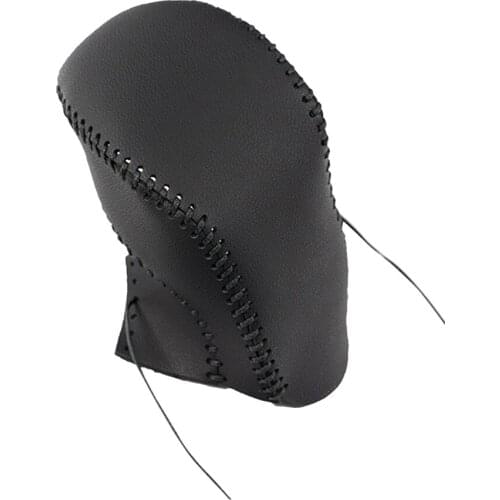 Muchkey Leather Gear Knob Stick Covers AT For A6L 2016 2017 2018 A7 2018 S7 2018 Non-slip Automatic Shifter