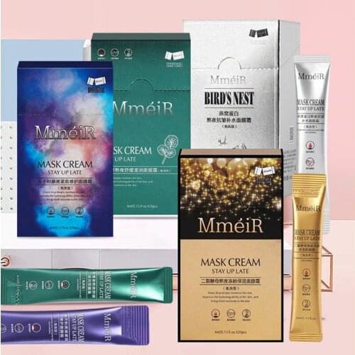 20pcs/box No-wash Sleep Mask Moisturizing Repairing Face Mask Cream Firming Remove Fine Lines Face Skin Care Mask
