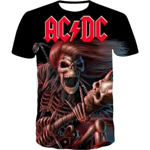 Tshirts Men AC DC 3D Printed Summer Brand T-shirt Mens fashion New Style T shirt Funny Leisure Tshirt