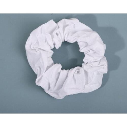 Soft Hair Bands for DIY Tie-dye White Hair Rope Ponytail Holder Elastic Hairwear