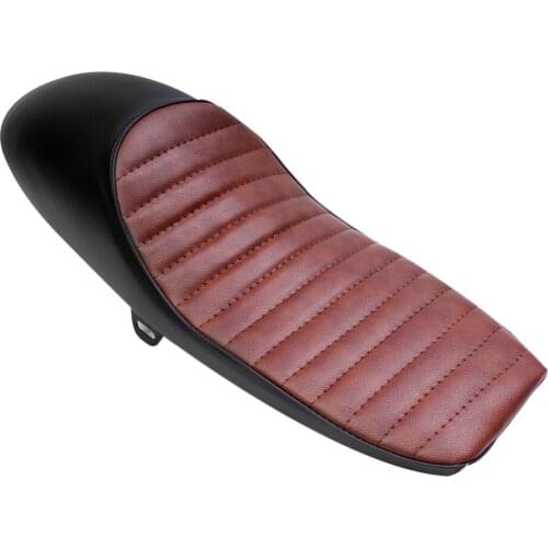 New Brown Motorcycle Retro Seat Custom Cafe Racer Seat Vintage Hump Saddle Seat fit for Yamaha Kawasaki Honda Shadow Chopper