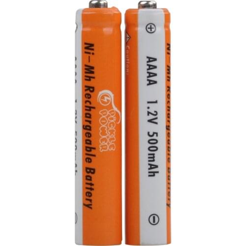 Pickle Power Rechargeable AAAA Batteries for Surface Pen,Calculator, MP3 Player, Electric Toys