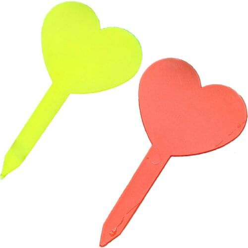 Plastic Plant Label 200pcs Heart Shape Plant Tag Reusable Plant Marker Outdoor Garden Sign for Potted Flowers Vegetables