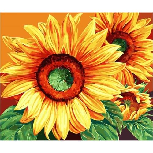 Sunflower Flower basket Flower DIY Digital Painting By Numbers Modern Wall Art Oil Painting Holiday Gift Home Decor Big Size
