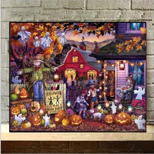 Full square/round 5D DIY diamond painting Halloween play Embroidery Pattern Cross stitch kit mosaic home decor gift