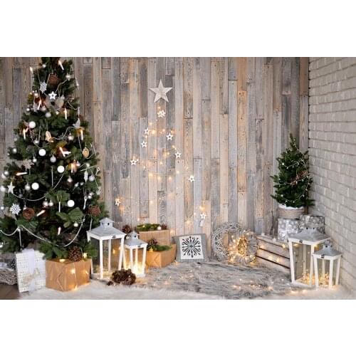 Children birthday photo backgrounds vinyl Xmas Tree bells photography backdrops for photo studio accessories photophone LV-2202