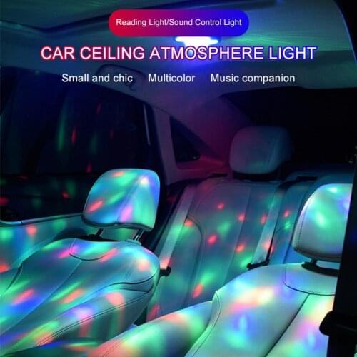 Rechargeable 1 Set Fashion Wireless Colorful Car Roof Lamp Durable Roof Lamp Portable for Car