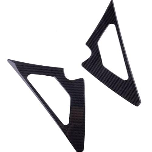 1 Pair Car Black Carbon Fiber Side Air Vent Outlet Trims Covers Fit For Toyota GT86 Scion FR-S Subaru BRZ 2012 2013 2014-2017