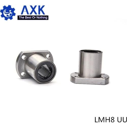 2pcs/lot Free shipping LMH8UU 8mm flange linear bearing CNC Linear Bush LMH8