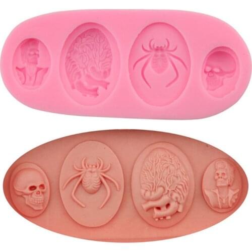 3D Skull Resin Charms Pendant Mold UV Resin Jewelry Silicone Mold Jewelry Making Crystal Mold Soap Making Drop shipping