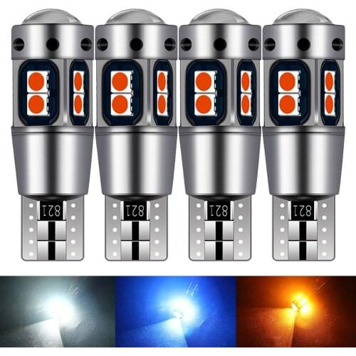 4PCS High Quality T10 W5W 168 192 Led Tail Light 3030 10smd 12V for Car Led Auto Lamp CANBUS NO Error Car Marker Parking Bulb