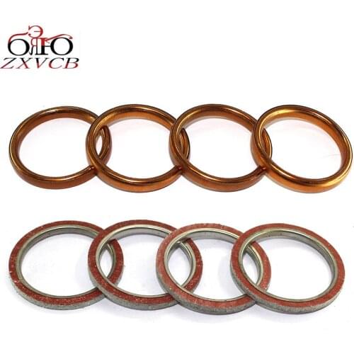 8PCS FOR KAWASAKI Z500B Z550 B/C/D/H/F Z650 B/C/F/SR Z750 E//GP/H/L Z/ZG1300A ZL600 A/B ZR550 A/B Exhaust Pipe Gasket Seal