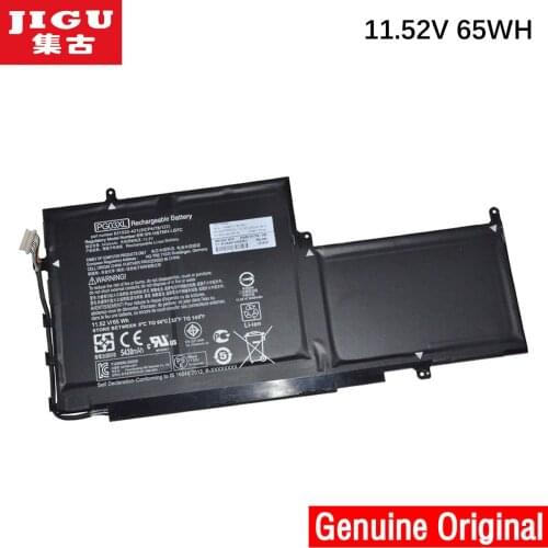 JIGU 11.52V 65WH Original Tablet Battery HSTNN-LB7C PG03XL TPN-Q168 For HP For Spectre X360 15 Ap011dx