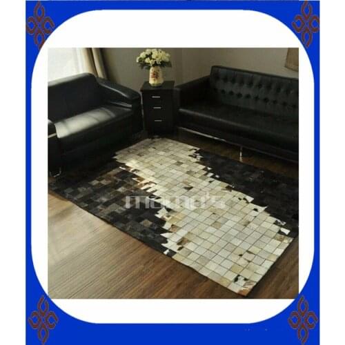 Free shipping 100% natural genuine cowhide carpet grass price