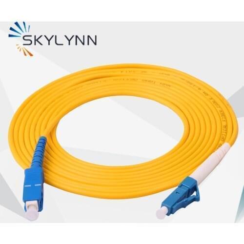 Free Shipping 24 Pcs/Bag SC/UPC-LC/UPC Simplex 2.0mm Single Mode G652D LSZH Fiber Optic Patch Cord 1M 2M 3M 5M Jumper Cable
