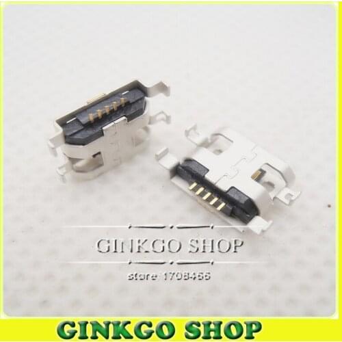 Free shipping Micro USB Connector Jack 4 feet DIP 5P SMD port Mircro USB Charging sockect DIY