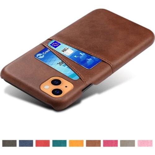 Retro PU Leather Cover Funda On The For iPhone 13 Mini Coque Card Slots Wallet Case For Apple iPhone 13mini 5.4" 2021 Capa Shell