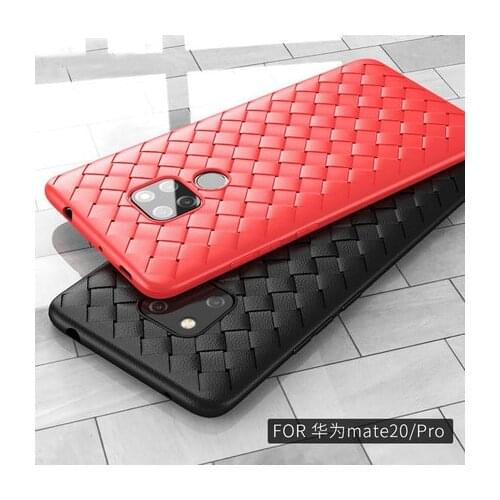 For Huawei Mate 20 Pro Case Luxury BV Grid Weaving Protective back cover case for huawei mate 20 20pro mate 20 full cover shell