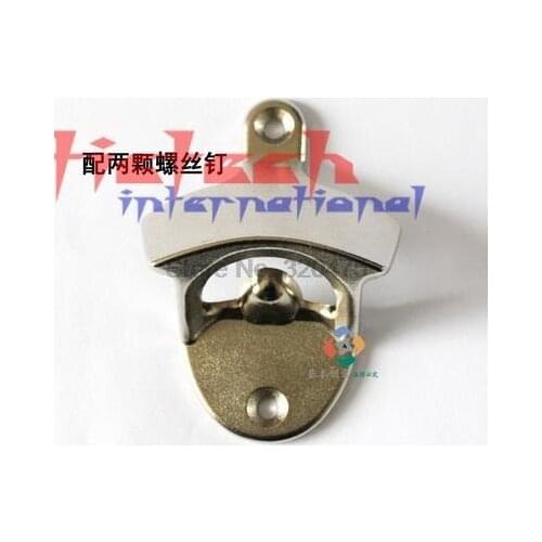 By dhl or ems 200pcs practical Convenient Stainless Steel Wall Mounted Opener Wine Beer Soda Glass Cap Bottle Kitchen Tool