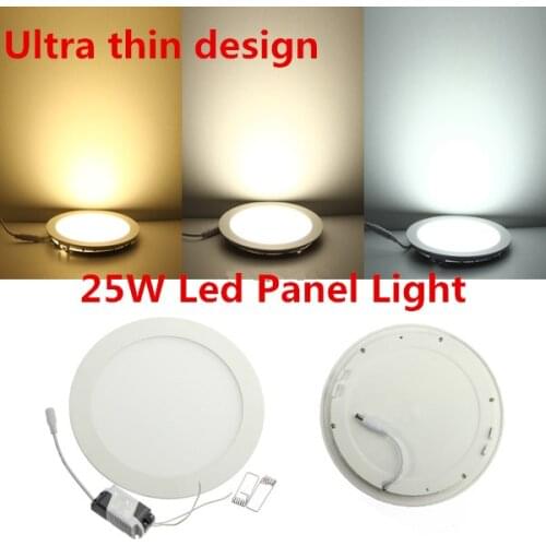 DHL/Fedex Free Ship LED Ceiling Downlight 25W LED Panel Downlight Indoor LED Lighting Lamp 85-265V with Drive