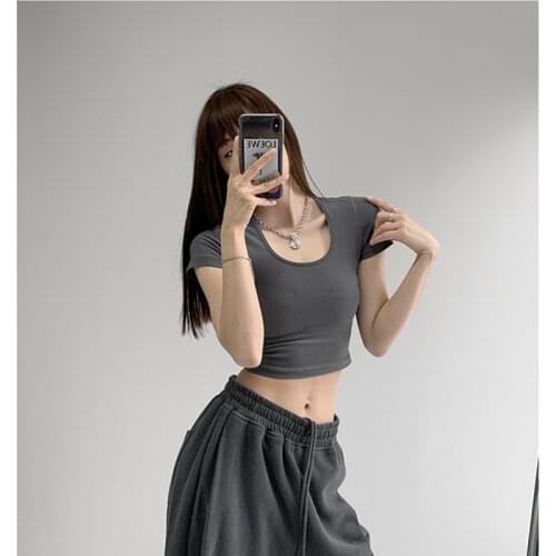 Женские базовые футболки GJBD China At AliExpress