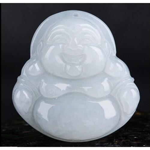 Fine Smooth Green Icy Buddha Jewelry Pendant "AA Grade