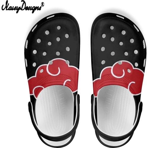NOISYDESIGNS 2021 Sandals Men Women Summer Clogs Hole Shoes New Anime Pattern Boy Home Garden Beach Outside Mules Flat Slippers