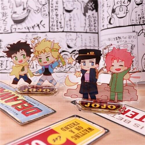 Cosmile Jojos Bizarre Adventure Dio Jotaro Mista Acrylic Desk Display Stand Creative Keychain limited cosplay