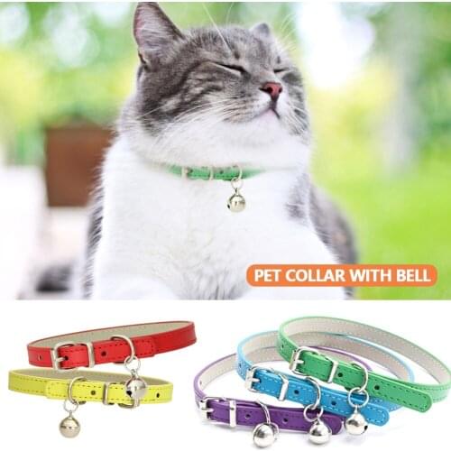 Cat Collar With Bell Collar For Cats Kitten Puppy Leash Collars For Cats Dog Chihuahua Pet Cat Collars Leashes Lead Pet Supplies