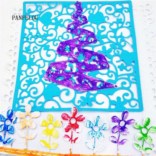 PANFELOU Easter tree metal craft paper die cutting dies Scrapbooking/DIY Easter Halloween Embossing mould cards