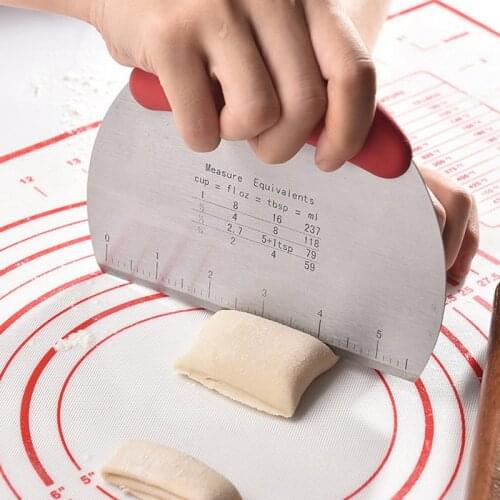 Dough Scraper Cutter Kitchen Pastry Cake Pizza Cutting Tool Pastry Chopper Pastry Cutter Scrapper Dough Bench Scraper