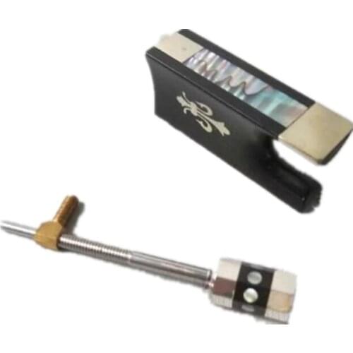 High quality 3 pcs 4/4 violin ebony bow frogs with copper mount