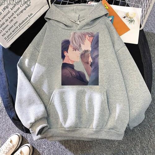 Yuri on Ice Hoodies Hot Japanese Anime Unisex Kawaii BL Yaoi Streetwear Funny Harajuku Winter Warm Fashion Unisex Sweatshirts