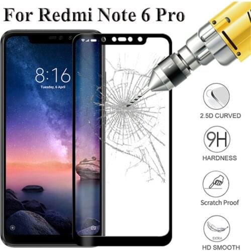 9H Protective Glass For Xiaomi Redmi Note 6 Pro 7 Pro Screen Protector Case on For Xiaomi Redmi 6A 6pro A6 pro6 Case Cover Film