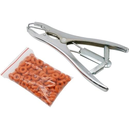 Farm Animal High Elastic Tendon Rubber Piglets Sheep Tail Bloodless Castration Ring Expansion Pliers Clamp Tail Removal Ring