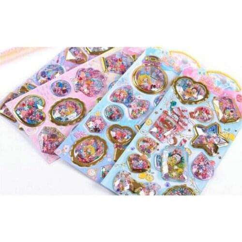 3pcs Cute Bows Star Shaker Cartoon Seashell Decor Stickers DIY Jewelry Fillings Charms Handmade Accessory Stuff Crystal Craft