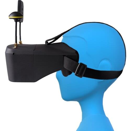 5.8G 40CH 5 Inch 800*480 Video Headset HD DVR Diversity FPV Goggles with Battery for RC Model Racing Drone