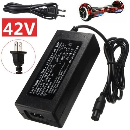 42V 2A Balance Board Charger Adapter Fast Power Adapter Charger UK Plug For Electric Balancing Vehicles
