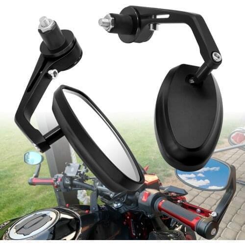 7/8" Motorcycl Side Mirrors Handle Bar End CNC Aluminum Rearview Mirror For Suzuki GSF600 Bandit GS1000 GS500 GSX1100F Katana