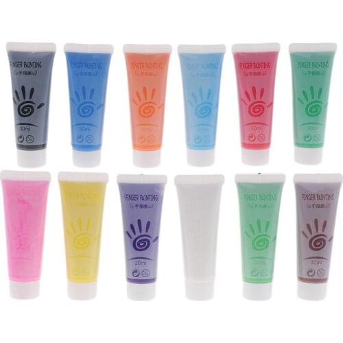 12x Finger Painting Face Body Paints For Kids Children Halloween Party Toys