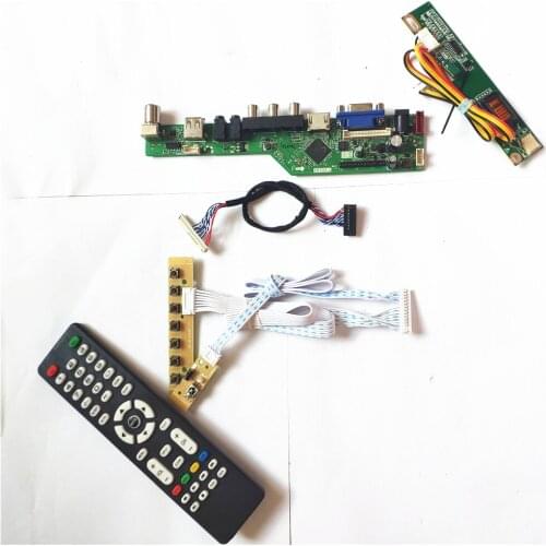 For LP150X08-TLAC/TLAD Remote+Inverter+keyboard LCD TV53 controller board VGA HDMI-Compatible AV USB RF 1CCFL 30Pin LVDS