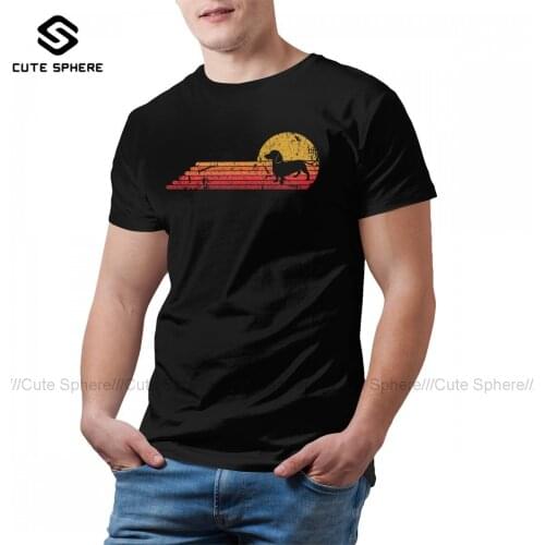 Dachshund Tee Shirt Casual Short Sleeve 100 Percent Cotton T Shirt Basic Print T-Shirt Oversize Man