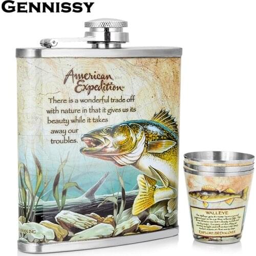 GENNISSY Stainless Steel Flat Flasks